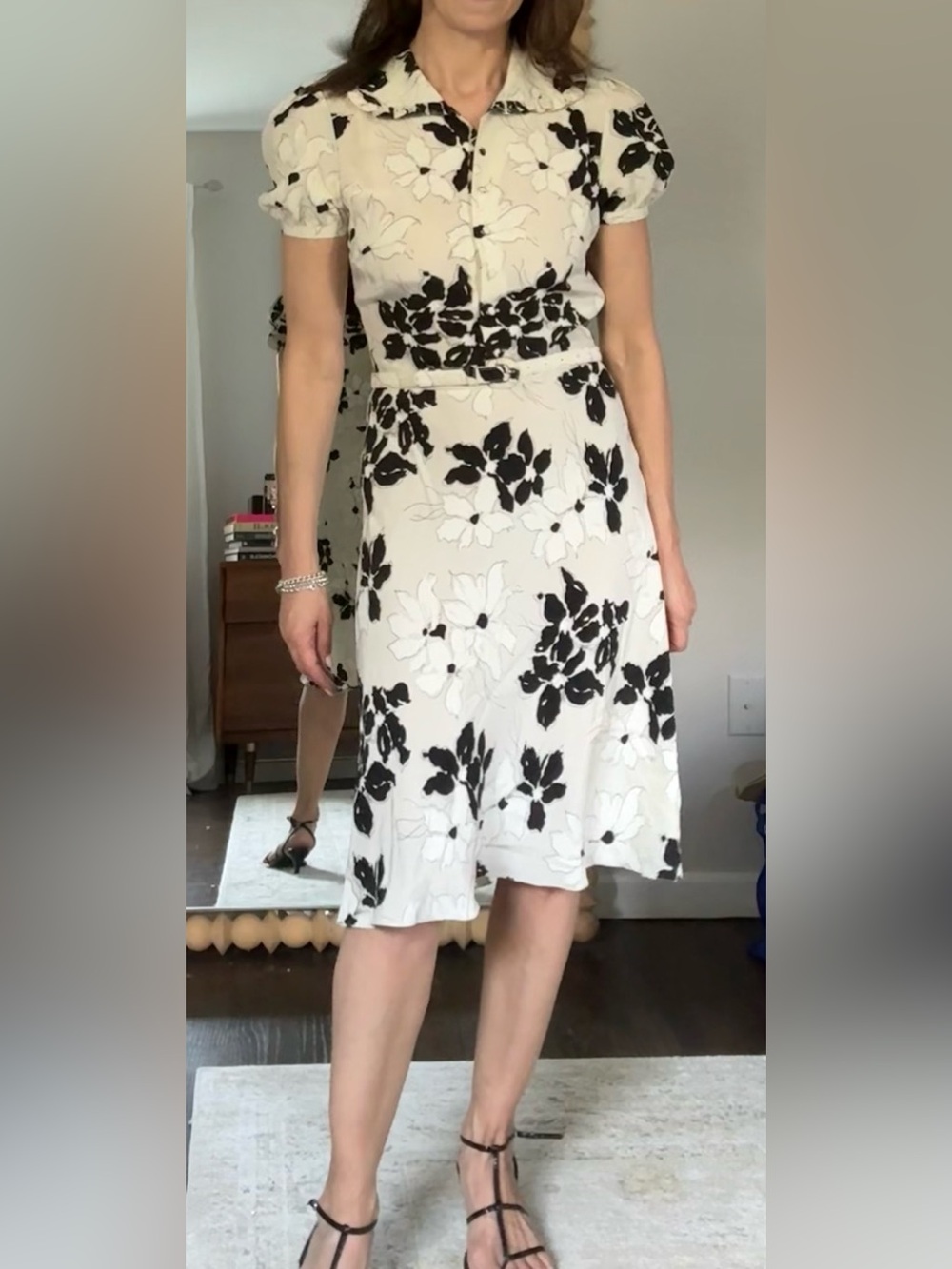 Ralph Lauren Blue Label Floral Silk Dress - Picture 1 of 8
